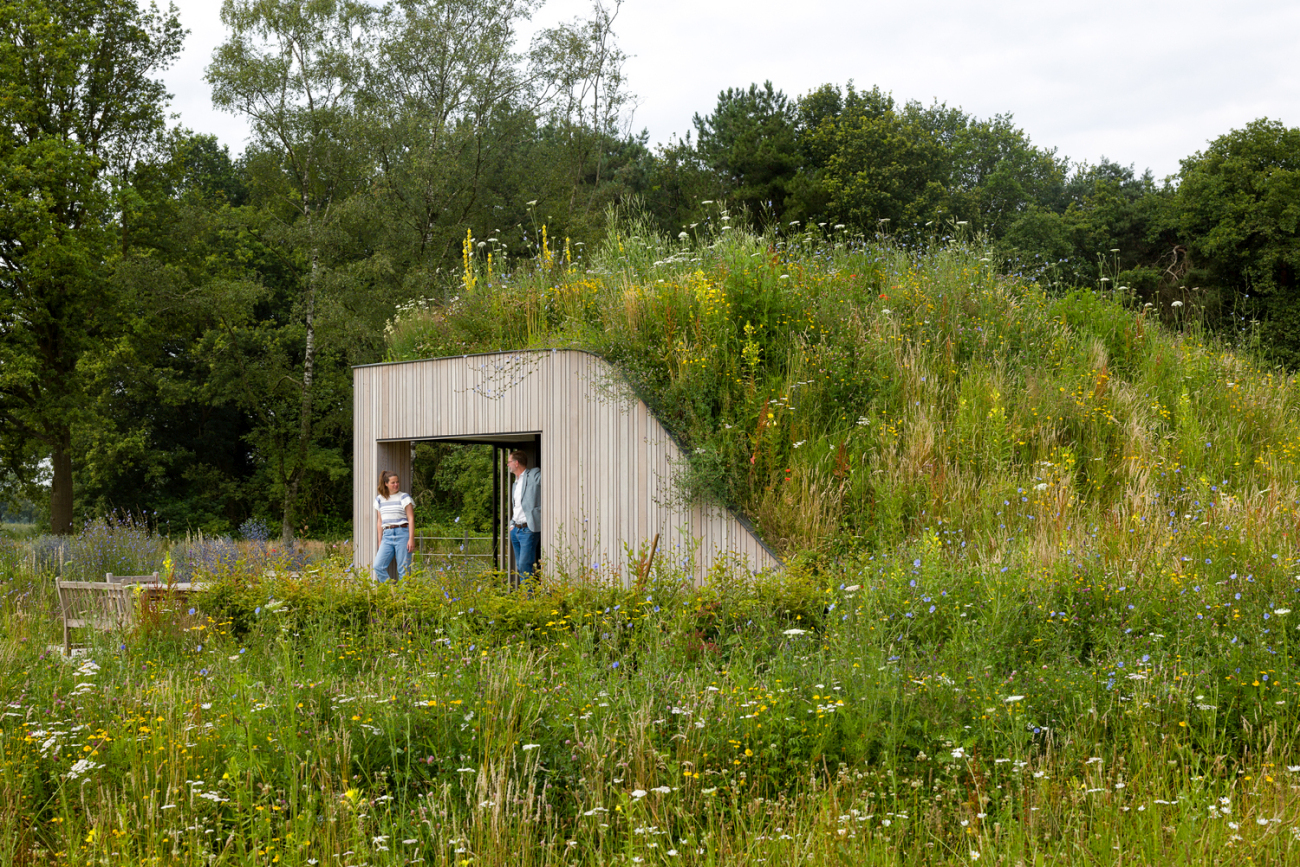 Modern underground house in Netherlands