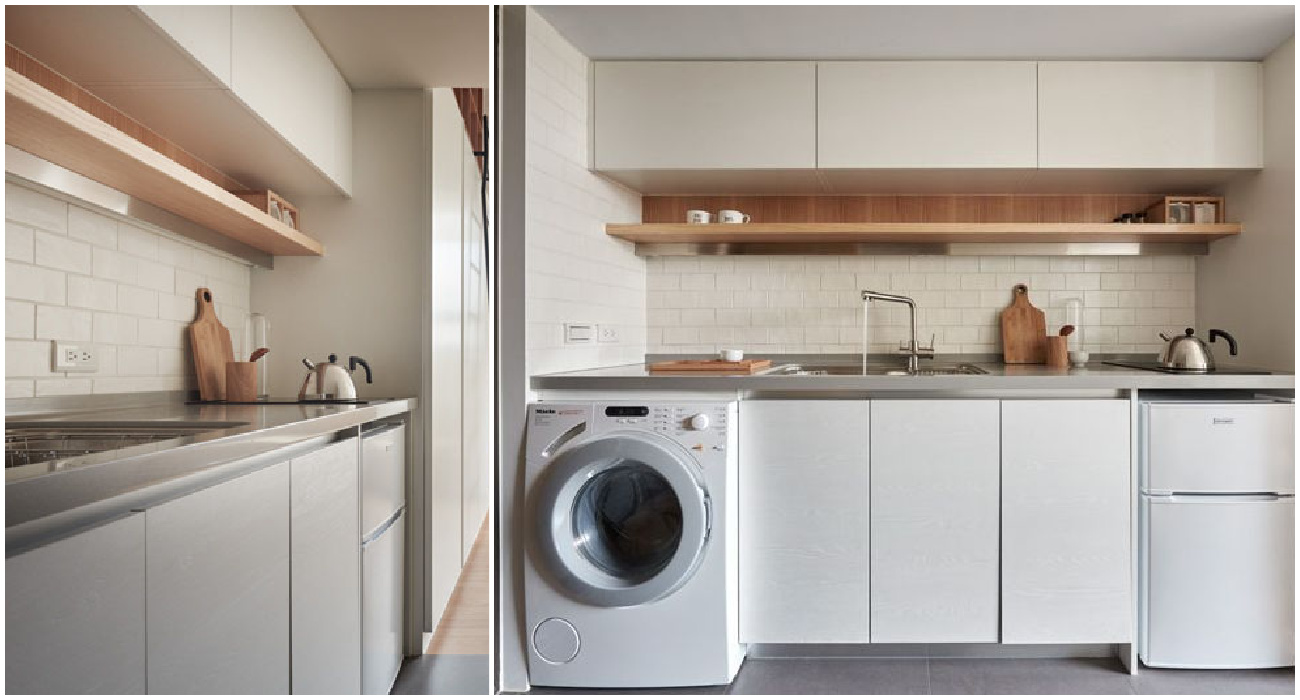 White and Wood Kitchen