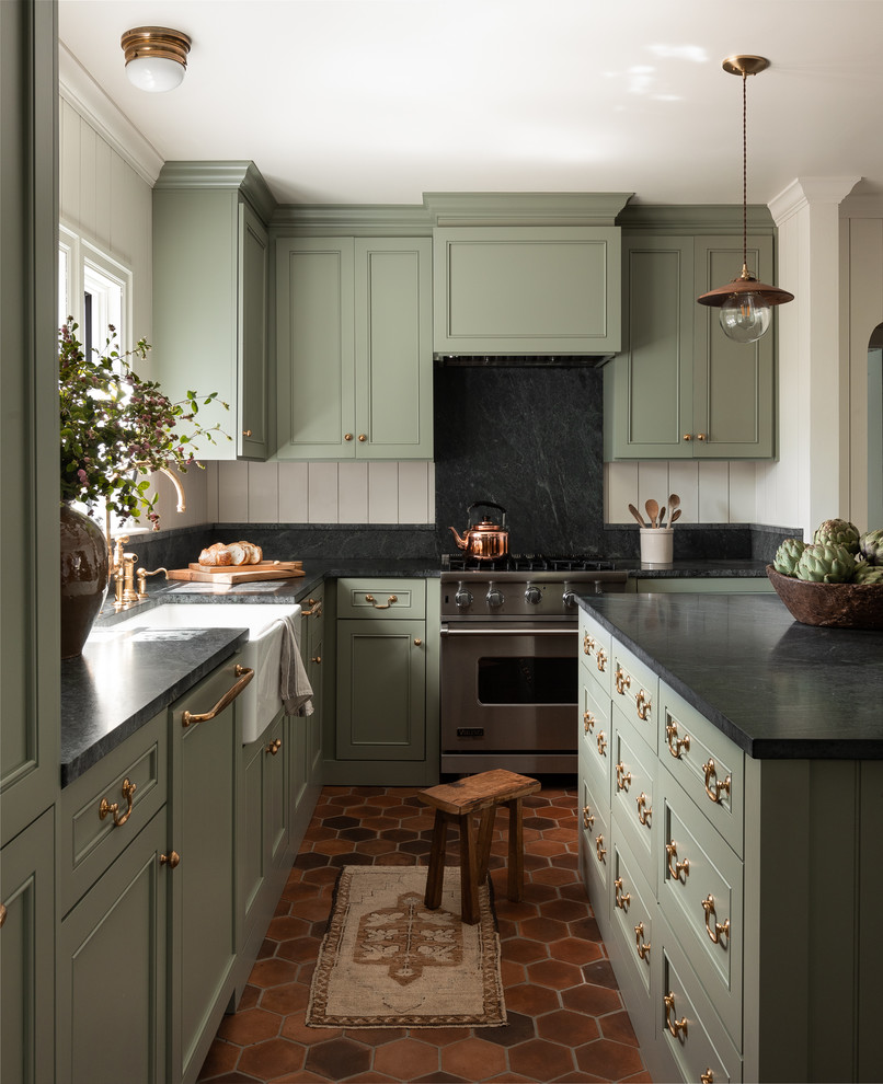 Trendy Colored Cabinets