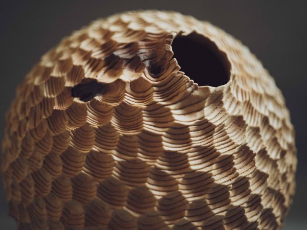 Oliver Chalk Meticulously Turns Found Pieces of Timber into Bold and Voluminous Vessels