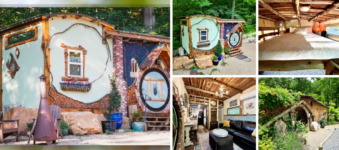 The Hobbit Inspired Enchanted Forest Tiny Home in Sevierville Tennessee