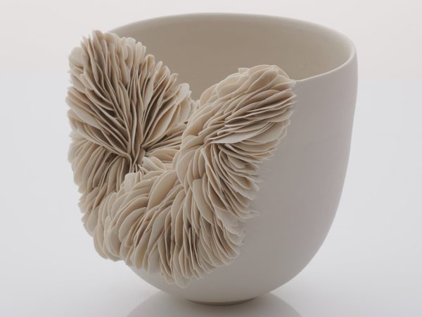 Voluptuous Growths of Thousands of Porcelain Layers Erupt Across Olivia Walker’s Works